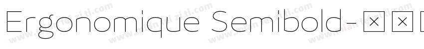 Ergonomique Semibold字体转换